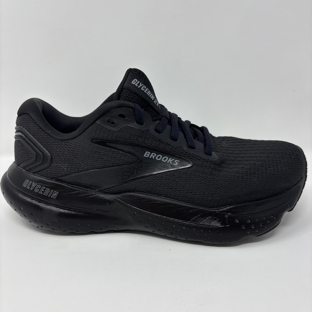 Brooks Glycerin 21 Women's Size 7.5 Triple Black Running Shoes (1204081B020)